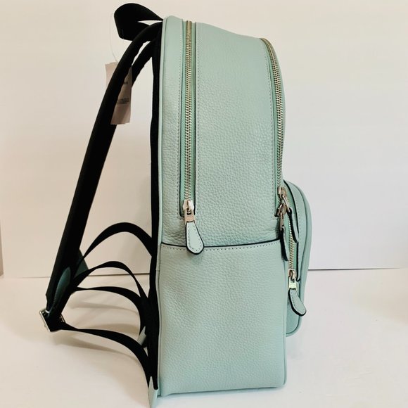 COACH LEATHER LARGE LAPTOP COURT BACKPACK - Picture 4 of 14